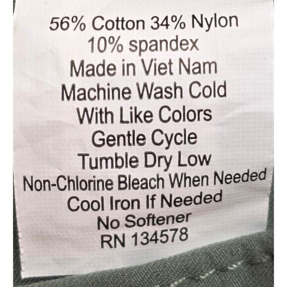 Vineyard Vines Performance Golf Pants Mens 35x30 Surplus Green Stretch 5 Pocket - Picture 3 of 8